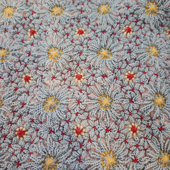 Vintage Crocheted Doily 15x15 - Picture 2 of 4